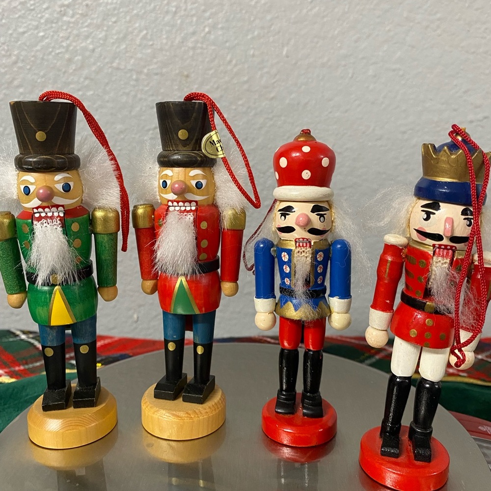 Lot of 4 Nutcracker Ornaments